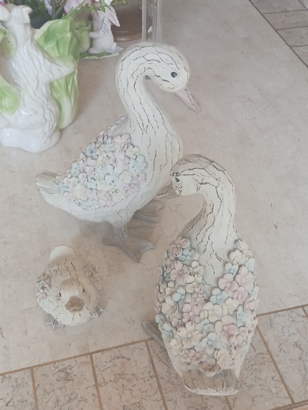 Home Decor/Duck Family,,set of 3,indoor/outdoor,Valeri/Qvc, New Set/ "Resin" - Picture 5 of 11